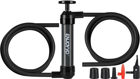 Manual Multi-Use Transfer Pump - 3-in-1 Siphon, Forced Liquid & Air Inflator Pump for Gasoline, Diesel, Oil - No Electricity Needed, 6-8L/min Fast Flow with 51" Extended Hose in Saudi Arabia