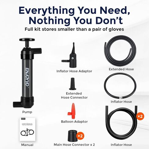 Manual Multi-Use Transfer Pump - 3-in-1 Siphon, Forced Liquid & Air Inflator Pump for Gasoline, Diesel, Oil - No Electricity Needed, 6-8L/min Fast Flow with 51" Extended Hose in Saudi Arabia