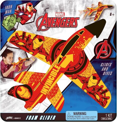 JA-RU Marvel Foam Glider Toy. (1 Spiderman Glider) Launching Airplane Toy For Kids. Glides & Dives High. (Pack of 1) Classroom Prize, Gag Gift, Avengers Game, Party Favor 6840-1A in Saudi Arabia