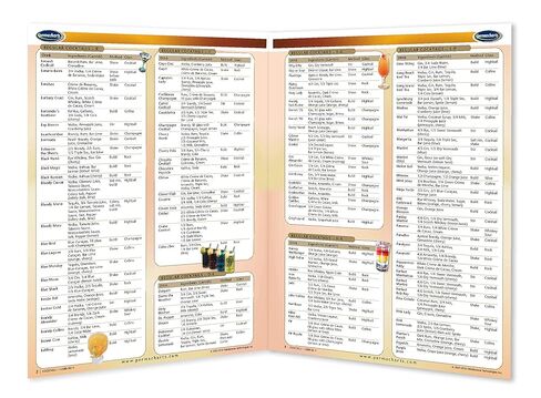 Cocktails - Bartending Guide- Food and Drink Quick Reference Guide by Permacharts in Saudi Arabia