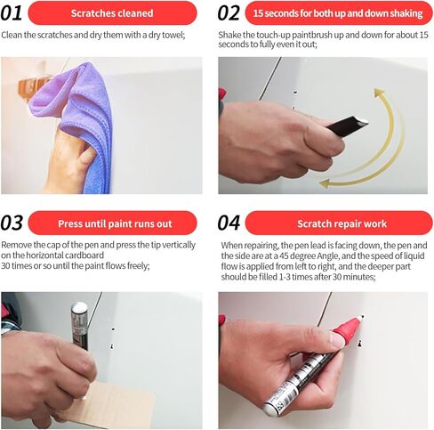 Carhoo 850 Pepper White متوافق مع قلم طلاء MINI Cooper Exact Match Touch Up in Kuwait