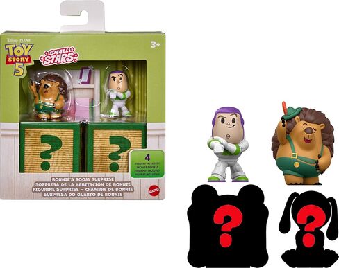 Mattel Disney and Pixar Toy Story 5 Mini Figures Multipacks, 4 Small Stars Movie Toys in Themed Group, 2 Characters Shown & 2 Hidden, Unpack Surprise in Kuwait