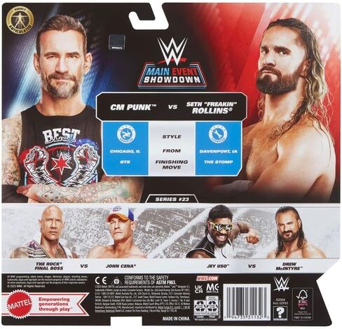 WWE CM Punk & Seth Rollins الحدث الرئيسي 2-حزمة 23 in Kuwait