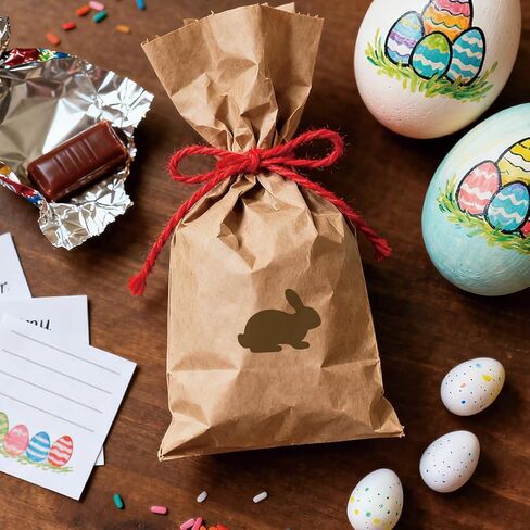AHANDMAKER 5 Styles Egg Stamps, Rabbit Silhouette Pattern Mini Wooden Rubber Stamp Unique Easter Themed Egg Drawing Stamps for Eggs Famers and Chicken Owners Scrapbooking Card Making(No Ink Include) in Kuwait