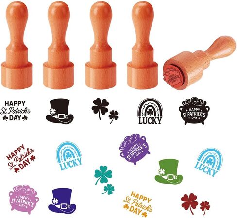 AHANDMAKER 5 Styles Egg Stamps, Rabbit Silhouette Pattern Mini Wooden Rubber Stamp Unique Easter Themed Egg Drawing Stamps for Eggs Famers and Chicken Owners Scrapbooking Card Making(No Ink Include) in Kuwait