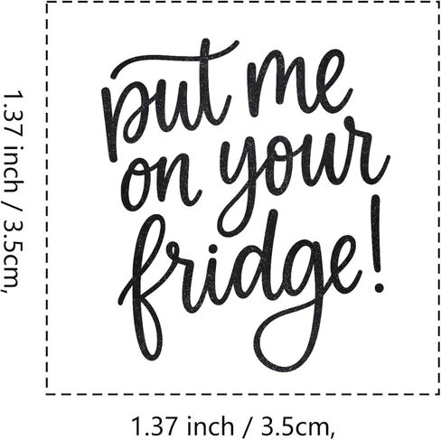 Put Me on Fridge Rubber Stamp, 1-1/3 Medium Stamp for Scrapbooking Card Making Crafting in Kuwait