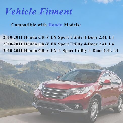 حزام قيادة محرك اعوج من AUCERAMIC مناسب 2010-2011 لسيارة Honda CR-V LX EX EX-L 2.4L استبدال # K070685, 7PK1740, 56992REZA01 in Kuwait