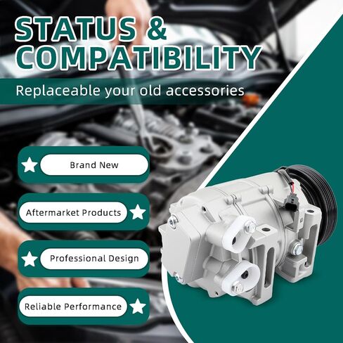 ضاغط التيار المتردد من AUTOKAY مع بكرة لنيسان ألتيما سنترا 2007-2012 يستبدل CO10886C 67664 68664 92600ZE90B in Kuwait