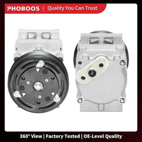 ضاغط مكيف الهواء PHOBOOS مع قابض متوافق مع Ford F-150 F-250 F-350 F-200 E-150 E-250 E-350 Econoline Club Wagon Bronco Lincoln، تبريد سريع، تركيب سهل، المرجع. 58141 in Kuwait