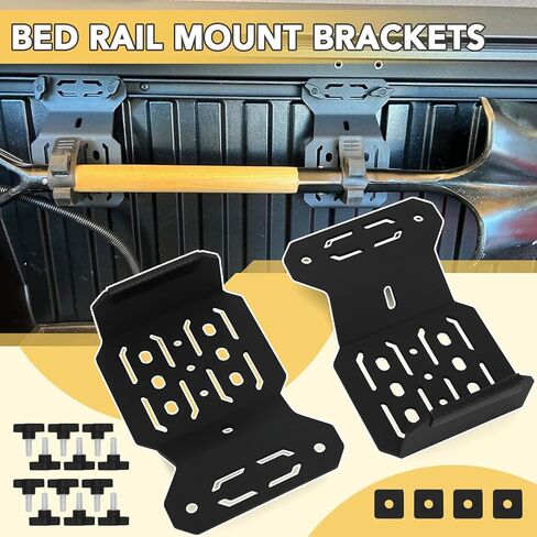 Bed Rail Mount Brackets Truck Bed Accessories Compatible with Tacoma Bed Rail Module Systems for Shovels, Axes, Recovery Plates, Fuel Tanks in Saudi Arabia