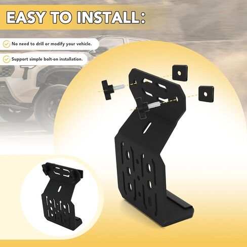 Bed Rail Mount Brackets Truck Bed Accessories Compatible with Tacoma Bed Rail Module Systems for Shovels, Axes, Recovery Plates, Fuel Tanks in Saudi Arabia