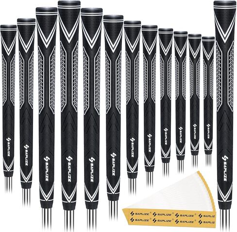 GRIPS الغولف المطاط عالي الأداء يسيطر 13 حزمة ، امتصاص الصدمات العالي ، غير الانزلاق ، 13 قبضة ، متوسطة الحجم ، البرتقالي in Kuwait
