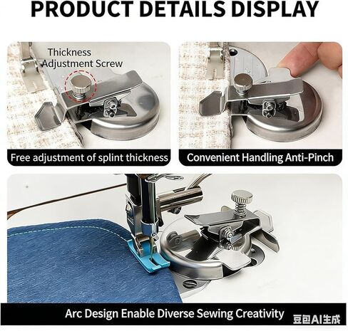 Stainless Steel Magnetic Seam Guide for Sewing Machine, Multifunctional Sewing Ruler Hemmer Guide with Clip for Walking Foot Sewing Machine in Kuwait