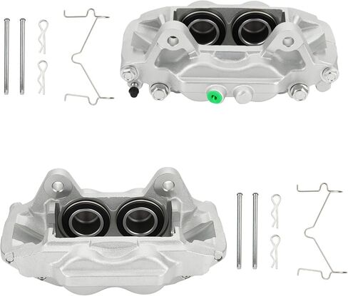 مجموعة فرجار فرامل القرص الأمامي تناسب 2005-2014 Toyota Tacoma، 00-06 Tundra، 2016-2023 Tacoma، 2003-2009 4Runner Caliper Casting #13WG، مجموعة الفرجار الأمامي الأيسر والأيمن مع قطعتين، 19-2984+19-2985 in Kuwait