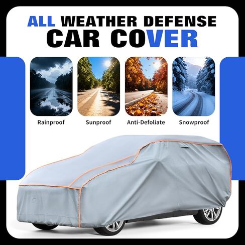 Heavy Duty Hail Protector Car Cover Fit for SUV-Length (190 Inch).Anti Hail Thickened Multi-Layered EVA Car Cover Waterproof Sun UV Rain Snow All Weather, Outdoor Protection Cover in Saudi Arabia