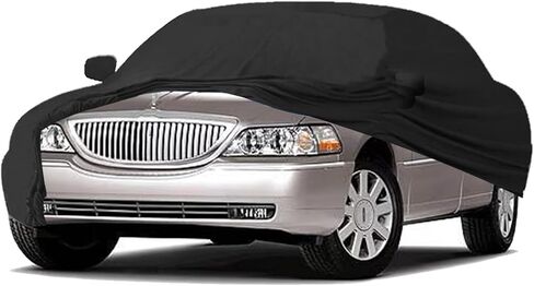 Soft Stretch Car Cover Custom-fit for Lincoln Town Car 2001–2011 with Extended Wheelbases Full-Size Sedans Accessories for Indoor Underground Garage Car Show & Storage Dust Protection 221.in in Saudi Arabia