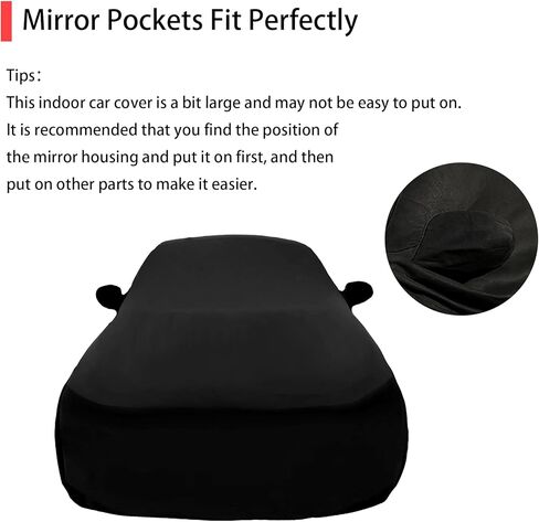 Soft Stretch Car Cover Custom-fit for Lincoln Town Car 2001–2011 with Extended Wheelbases Full-Size Sedans Accessories for Indoor Underground Garage Car Show & Storage Dust Protection 221.in in Saudi Arabia