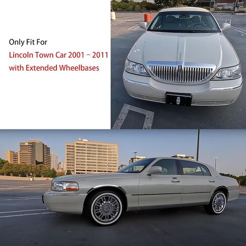 Soft Stretch Car Cover Custom-fit for Lincoln Town Car 2001–2011 with Extended Wheelbases Full-Size Sedans Accessories for Indoor Underground Garage Car Show & Storage Dust Protection 221.in in Saudi Arabia