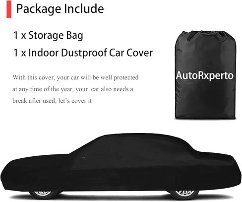 Soft Stretch Car Cover Custom-fit for Lincoln Town Car 2001–2011 with Extended Wheelbases Full-Size Sedans Accessories for Indoor Underground Garage Car Show & Storage Dust Protection 221.in in Saudi Arabia