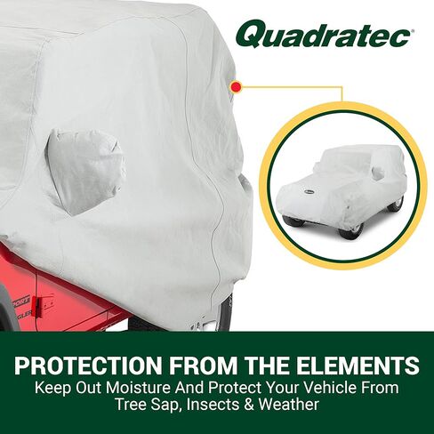 Quadratec Softbond 5-Layer Car Cover - Fits Jeep Wrangler JK & JL 2007-2026 - Jeep Cover Jeep Wrangler Cover Jeep Wrangler Rain Cover Jeep Wrangler Rain Cover - Includes Storage Tote in Saudi Arabia