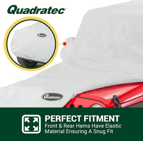 Quadratec Softbond 5-Layer Car Cover - Fits Jeep Wrangler JK & JL 2007-2026 - Jeep Cover Jeep Wrangler Cover Jeep Wrangler Rain Cover Jeep Wrangler Rain Cover - Includes Storage Tote in Saudi Arabia
