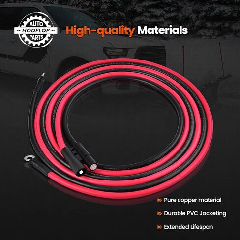 HYD01690 1304741 Plow Side Power Ground Cable 36" Compatible with BOSS Snow Plow, Plow Side Power/Ground Cable Kit Repair Wiring Harness in Saudi Arabia