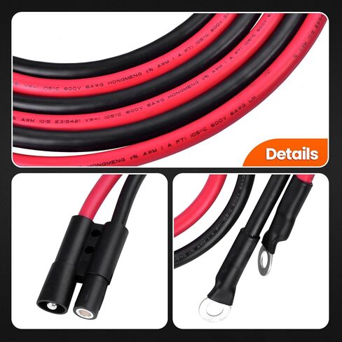 HYD01690 1304741 Plow Side Power Ground Cable 36" Compatible with BOSS Snow Plow, Plow Side Power/Ground Cable Kit Repair Wiring Harness in Saudi Arabia