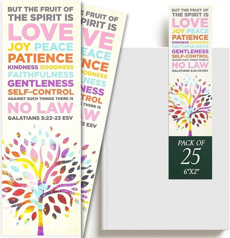 The Fruit of The Spirit Bookmarks, 2 x 6 inches, 25 Bookmarks in Saudi Arabia