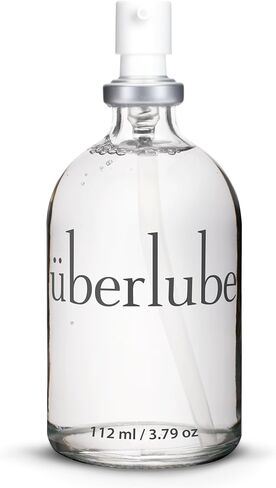 مزلق سيليكون ممتاز من Uberlube (1.86 أونصة سائلة) غير معطر، مزلق جنسي طويل الأمد، مقاوم للماء، أداء فائق النعومة، مادة تشحيم شخصية للخصوصية والألعاب، للاستخدام المهبلي والشرجي، يوصى به OBGYN in Kuwait