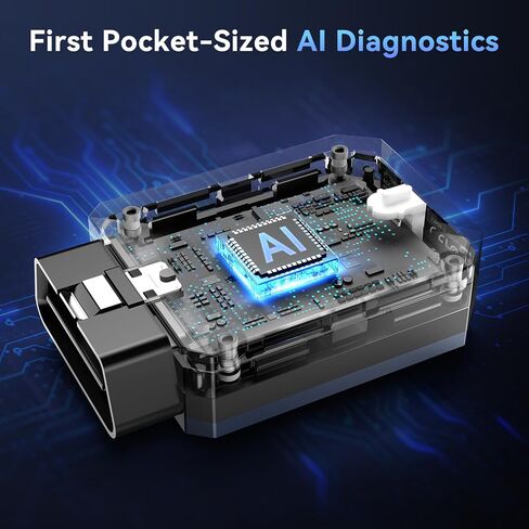 MUCAR BT200 MAX AI OBD2 Bluetooth Scanner, Full System 15 Resets Diagnostic Tools Bi-Directional Control, CAN-FD & FCA Autoauth, AutoVIN, Real-Time Data, ELM327 APP Compatibility, Lifetime Free Update in Saudi Arabia
