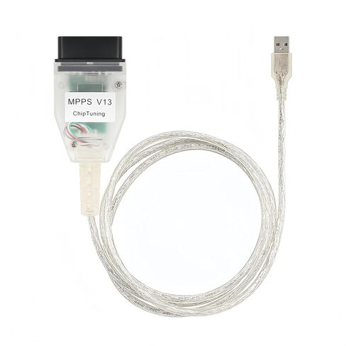 V13MPPS Programming Cable Compatible for ECU EDC15 EDC16 EDC17 MED9.X ME7.X and Siemens PPD1/X, OBD2 ECU Chip Tuning Tool. Driver/APP Must Be Installed in Kuwait