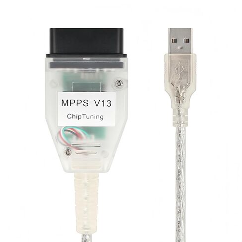 V13MPPS Programming Cable Compatible for ECU EDC15 EDC16 EDC17 MED9.X ME7.X and Siemens PPD1/X, OBD2 ECU Chip Tuning Tool. Driver/APP Must Be Installed in Kuwait