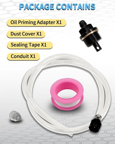 6492-10 Oil Priming Adapter Fit for Detroit Diesel DD13 DD15 Engines, M33×2.0 Thread 27mm Hex Replace J-49181 649210 with Dust Cover, Conduit, Sealing Tape in Saudi Arabia