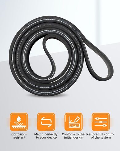 حزام محرك اعوج مناسب لهوندا أكورد 2008-2012 L4 2.4L غاز، استبدال K070721 7PK1835 56992R40A01 56992R40A02 in Kuwait