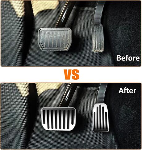 Pedal Covers for Acura RDX 2019 2020 2021 2022 2023 2024 2025, Textured Anti-Slip No Drilling Upgraded Durable and Easy to Install Stylish Enhance Driving Experience Comfortable in Kuwait