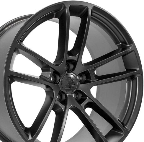 حافة OE Wheels DG23 مقاس 20 بوصة تناسب الشاحن/تشالنجر SRT Hellcat Style 5x115 20x10 أسود ساتان - هولاندر 2718 (1) in Kuwait
