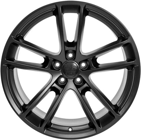 حافة OE Wheels DG23 مقاس 20 بوصة تناسب الشاحن/تشالنجر SRT Hellcat Style 5x115 20x10 أسود ساتان - هولاندر 2718 (1) in Kuwait