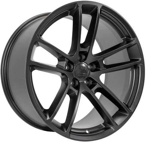 حافة OE Wheels DG23 مقاس 20 بوصة تناسب الشاحن/تشالنجر SRT Hellcat Style 5x115 20x10 أسود ساتان - هولاندر 2718 (1) in Kuwait