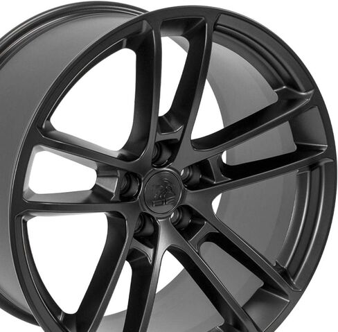حافة OE Wheels DG23 مقاس 20 بوصة تناسب الشاحن/تشالنجر SRT Hellcat Style 5x115 20x10 أسود ساتان - هولاندر 2718 (1) in Kuwait