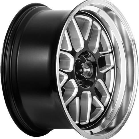 RIDLER 611 611 Gloss Black/Milled with Diamond Cut Lip 18X9.5 5-127 0MM 83.82MM in Saudi Arabia