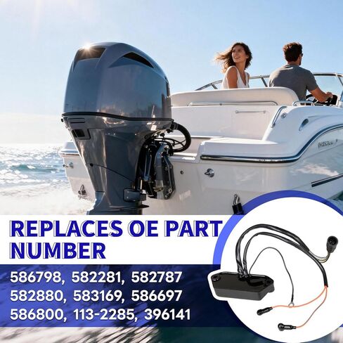 113-2285 حزمة طاقة مطورة متوافقة مع محركات Johnson Evinrude 4-40HP ثنائية الأسطوانات (1985-1988) الخارجية 586798 396141 582281 582787 582880 583169 586697 586800 in Kuwait