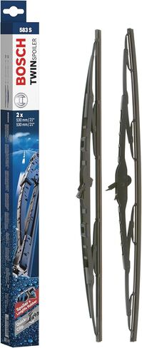 شفرات ممسحة بديلة من BOSCH 3397001583 Twin Spoiler OE - جانب السائق والراكب - مجموعة من شفرتين (21 بوصة و21 بوصة) in Kuwait