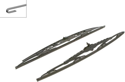 شفرات ممسحة بديلة من BOSCH 3397001583 Twin Spoiler OE - جانب السائق والراكب - مجموعة من شفرتين (21 بوصة و21 بوصة) in Kuwait