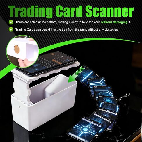 Card Scanner TCG for Fast and Accurate Trading Card Game Scanning, Compatible with Standard Sized Sleeved & Unsleeved Cards, Perfect for Game Nights and Quick Price Checks in Saudi Arabia
