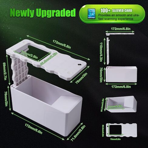 Card Scanner TCG for Fast and Accurate Trading Card Game Scanning, Compatible with Standard Sized Sleeved & Unsleeved Cards, Perfect for Game Nights and Quick Price Checks in Saudi Arabia