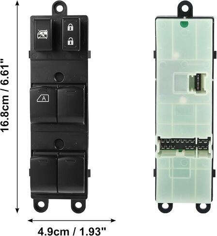 مفتاح نافذة الطاقة الجانبي الأمامي الأيسر من X AUTOHAUX لسوبارو ليجاسي 2010-2012 لسوبارو أوتباك 2010-2012 مع أسفل تلقائي 83071AJ010 أسود in Kuwait