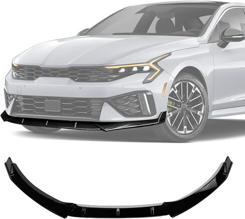 Front Bumper Lip Fit for Kia K5 KIA K5 EX/LX/GT/GT Line 2020-2025,3pcs Air Dam Chin Body Kit Underbody Lip Accessories (Gloss Black) in Saudi Arabia
