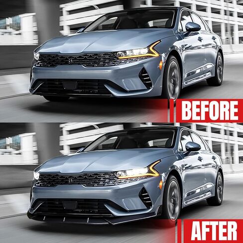 Front Bumper Lip Fit for Kia K5 KIA K5 EX/LX/GT/GT Line 2020-2025,3pcs Air Dam Chin Body Kit Underbody Lip Accessories (Gloss Black) in Saudi Arabia