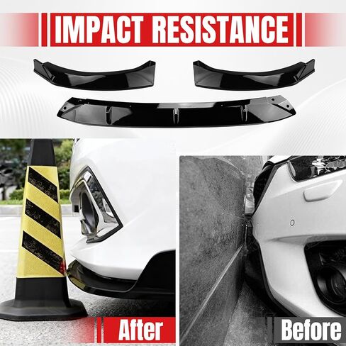 Front Bumper Lip Fit for Kia K5 KIA K5 EX/LX/GT/GT Line 2020-2025,3pcs Air Dam Chin Body Kit Underbody Lip Accessories (Gloss Black) in Saudi Arabia