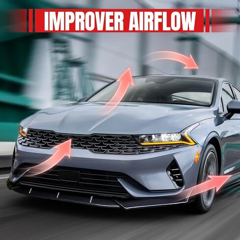 Front Bumper Lip Fit for Kia K5 KIA K5 EX/LX/GT/GT Line 2020-2025,3pcs Air Dam Chin Body Kit Underbody Lip Accessories (Gloss Black) in Saudi Arabia